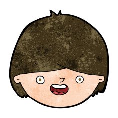 Cartoon Happy Face N48