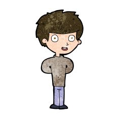 cartoon happy boy N211