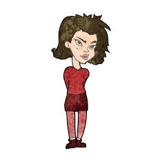 Cartoon Woman N45