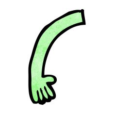 cartoon monster arm N64
