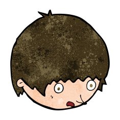cartoon shocked face N16