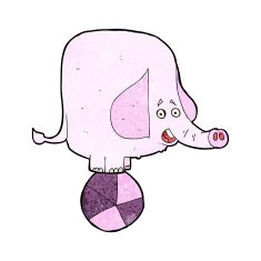 Cartoon Circus Elephant N15