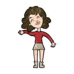 cartoon woman only joking N9