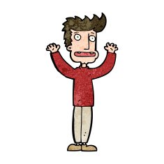 cartoon stressed man N64