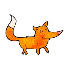 Cartoon little fox N24
