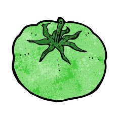 cartoon green tomato N7