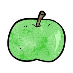 cartoon shiny apple N9