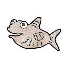 cartoon happy fish N21