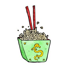 cartoon noodles in box N8
