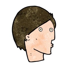 cartoon surprised face N17