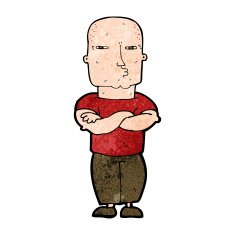Cartoon Tough Guy N10