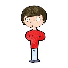 cartoon worried man N92