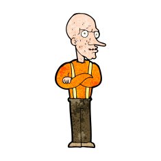 cartoon mean old man N9