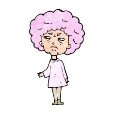cartoon old lady N11