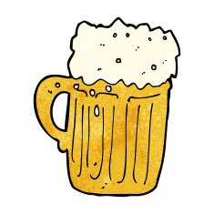 cartoon mug of beer N24