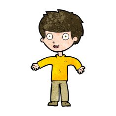 cartoon happy man N417