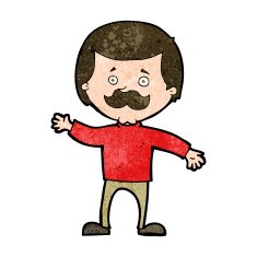 cartoon dad waving N9