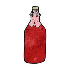 cartoon homemade wine bottle N3