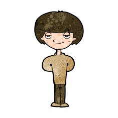 cartoon happy man N422