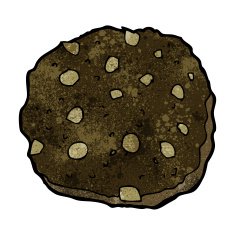 chocolate chip cookie cartoon N10