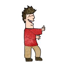 cartoon laughing man N27