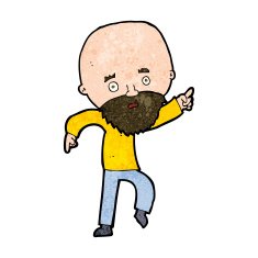 cartoon worried old man pointing N9
