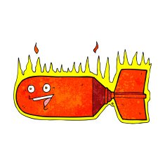 cartoon falling bomb N9
