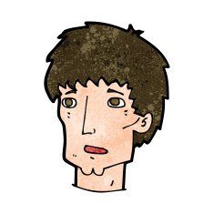 cartoon worried man N93