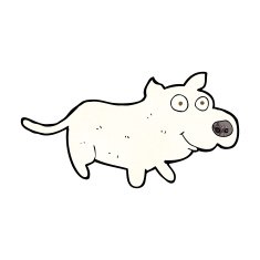 cartoon happy little dog N9