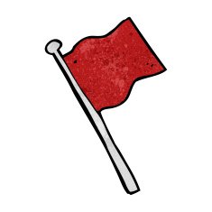 Cartoon White Flag N17