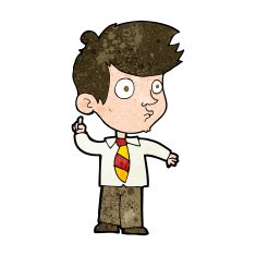 cartoon boy asking question N24