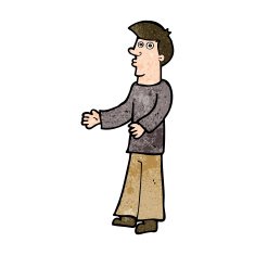 cartoon curious man N62