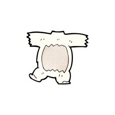 cartoon polar bear body N3