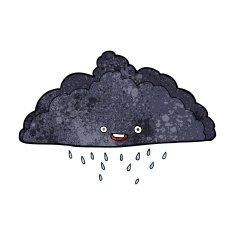 Cartoon Rain Cloud N45