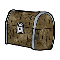 Cartoon Treasure Chest N19