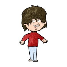 cartoon excited man N88