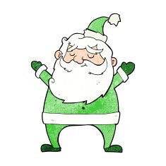 jolly santa cartoon N27