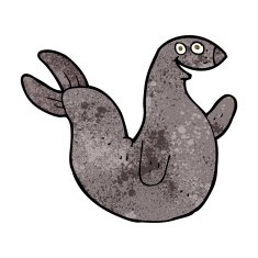 cartoon happy seal N17