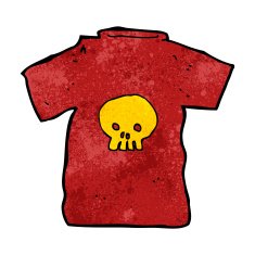 cartoon skull tee N14