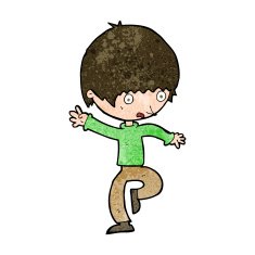cartoon panicking man N18