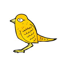 cartoon garden bird N33