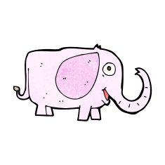 cartoon baby elephant N9