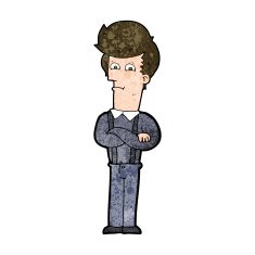 cartoon annoyed man N72