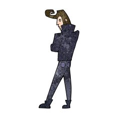 cartoon cool guy N13