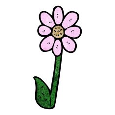 cartoon flower N382