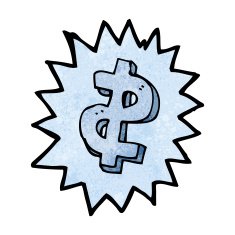 cartoon dollar symbol N10