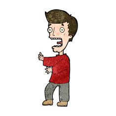 cartoon terrified man N227