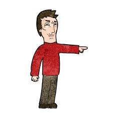 cartoon angry man pointing N9