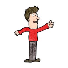 Cartoon Man Reaching N9