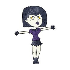 Cartoon Vampire Girl N213